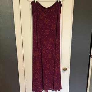 LuLaRoe Purple Floral Maxi Skirt